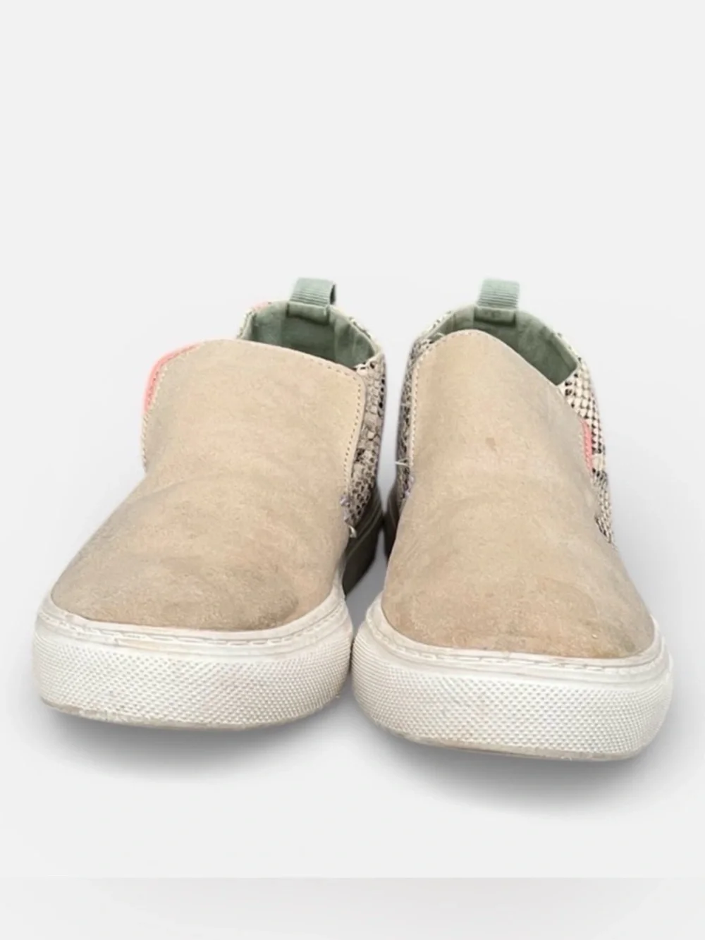 Hey Dude Peyton Women's Slip-on Shoe in Snake Beige Size 8